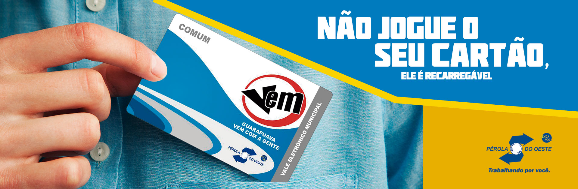 Recarregue seu cartão
