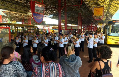 Banda municipal movimenta o Terminal da Fonte