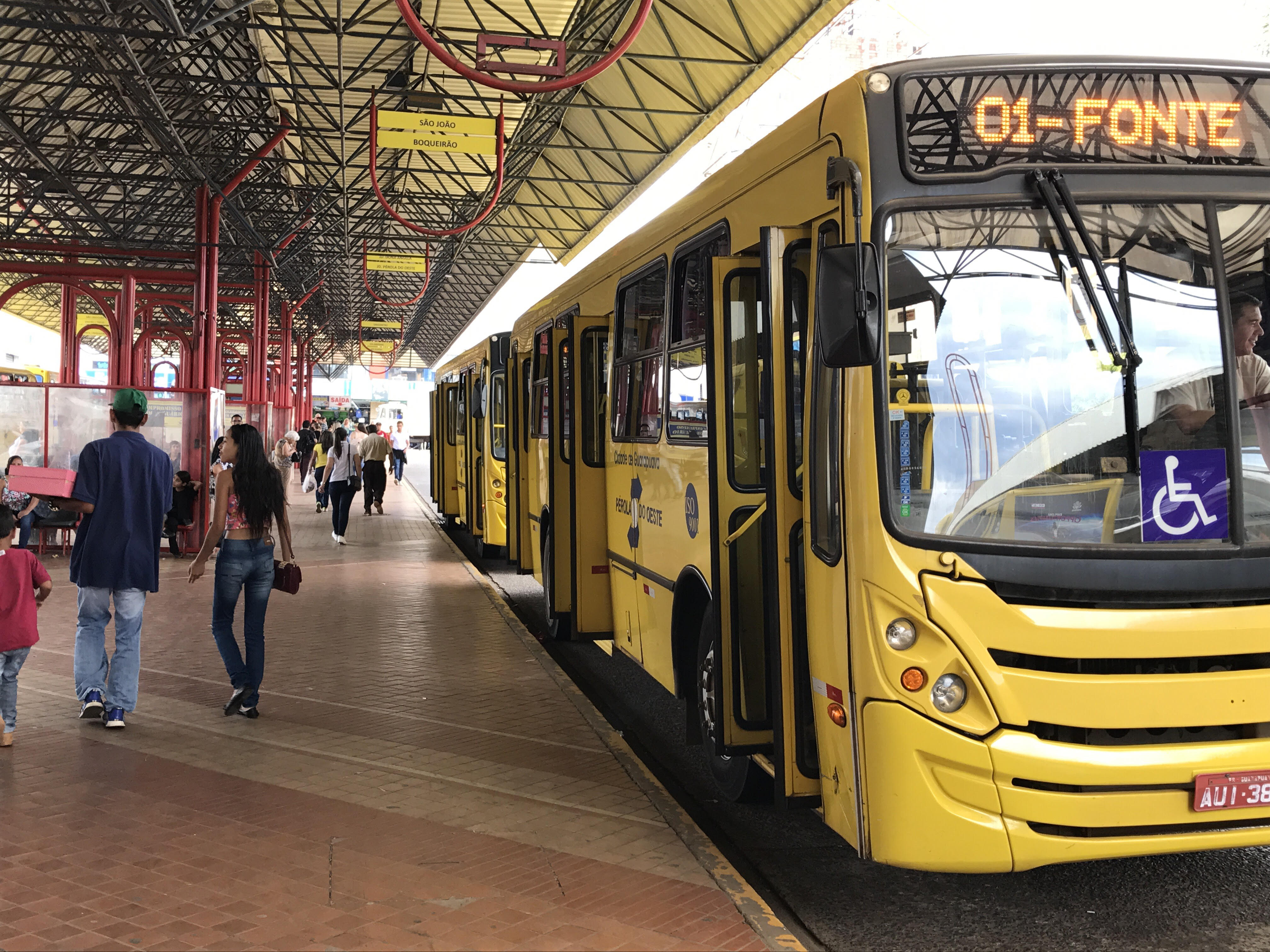 Reajuste de tarifa do transporte coletivo em Guarapuava acontece neste final de semana