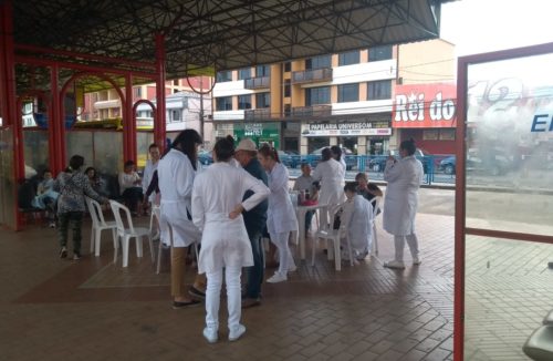 Faculdade Guairacá realiza ação de saúde no Terminal da Fonte