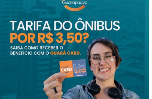 GUARÁ CARD E REDUZ TARIFA DO TRANSPORTE COLETIVO NO MUNICÍPIO PARA R$ 3,50